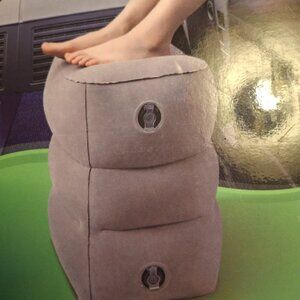 JefDiee Inflatable Foot Rest Pillow (Gray)